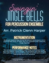 Swingin' Jingle Bells - for Percussion Ensemble P.O.D. cover Thumbnail